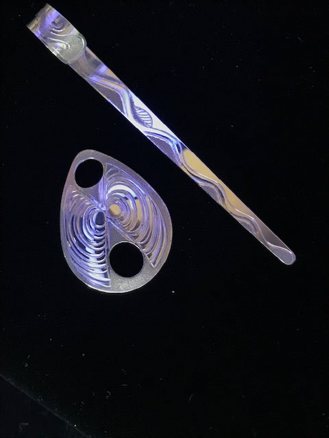 Butter Clam Shell sterling silver ornamental hair jewellery