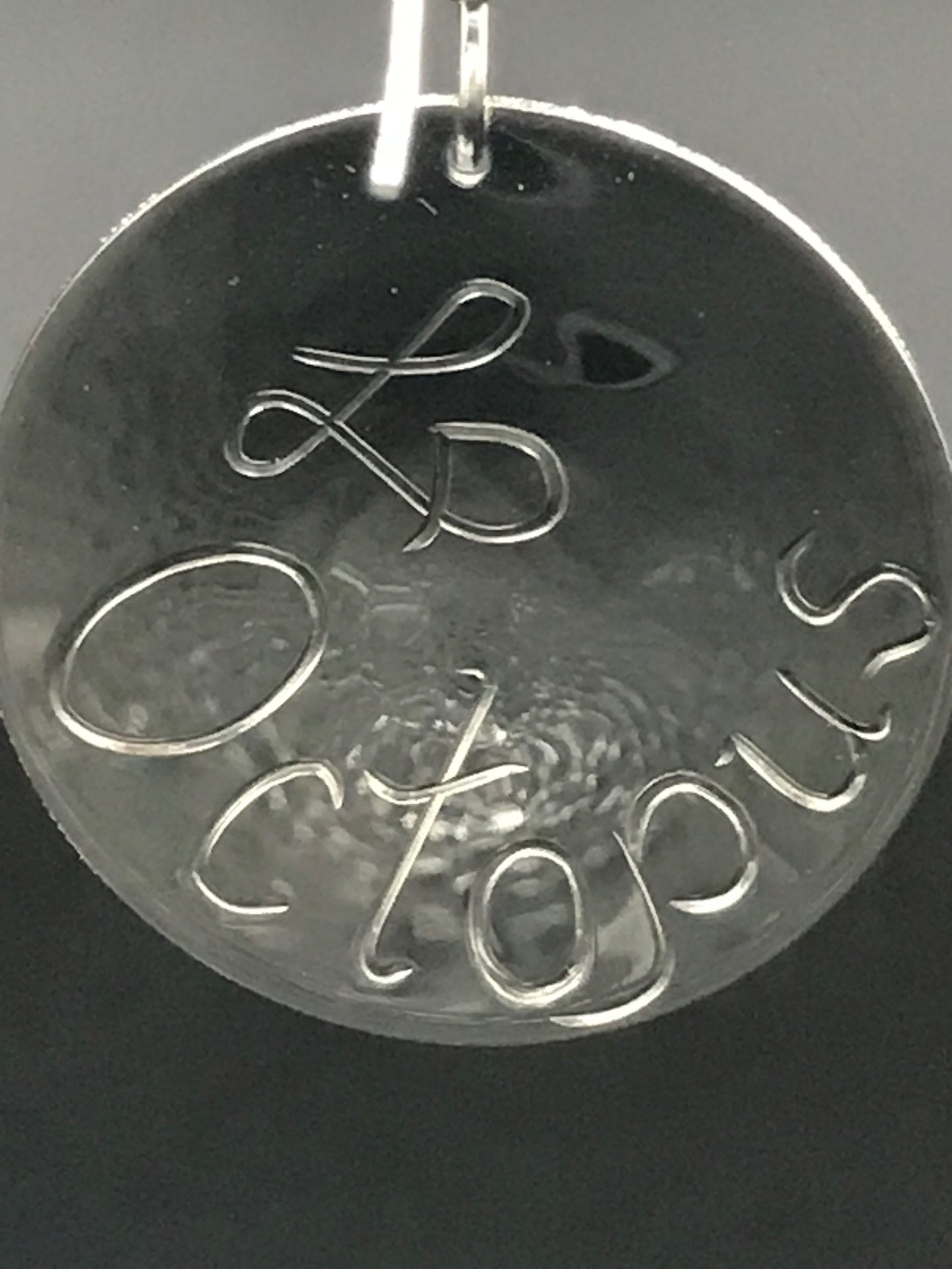 Octopus sterling silver round earrings