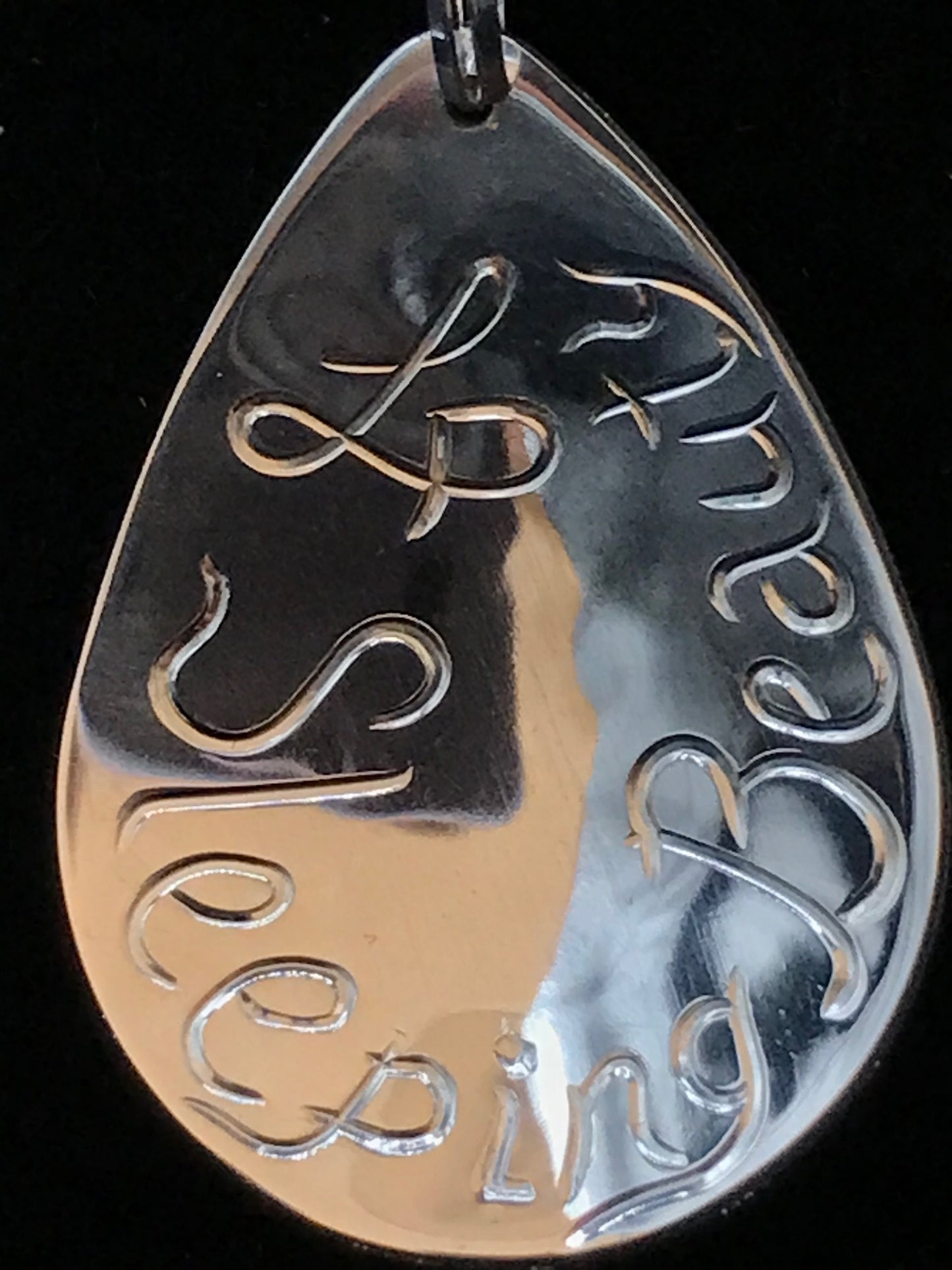 Sleeping Beauty sterling silver pendant