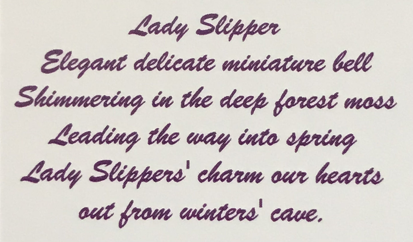 Lady Slipper Sterling Silver Earrings