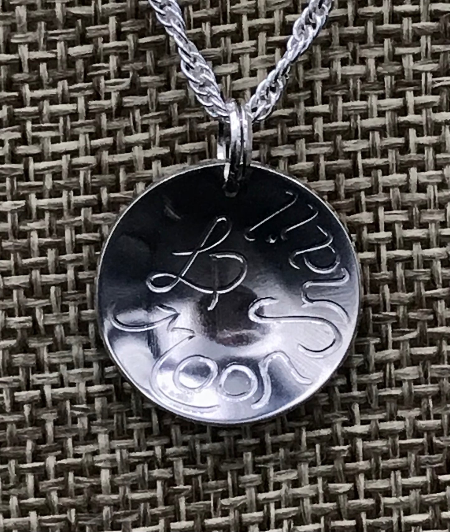 Moon Snail Sterling Silver Round Pendant