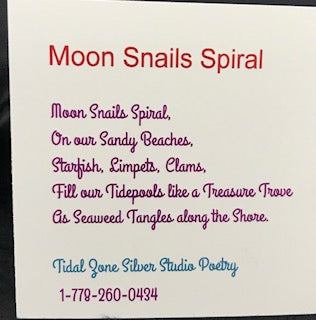 Moon Snail Sterling Silver Ear Cuff